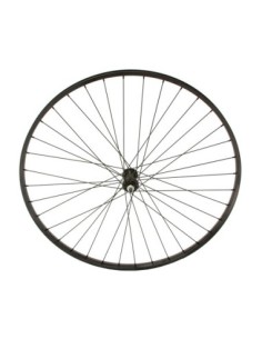 27 x 1 1/4 Alloy Front Wheel 36 Spoke 14gBlack 3/8 Axle...